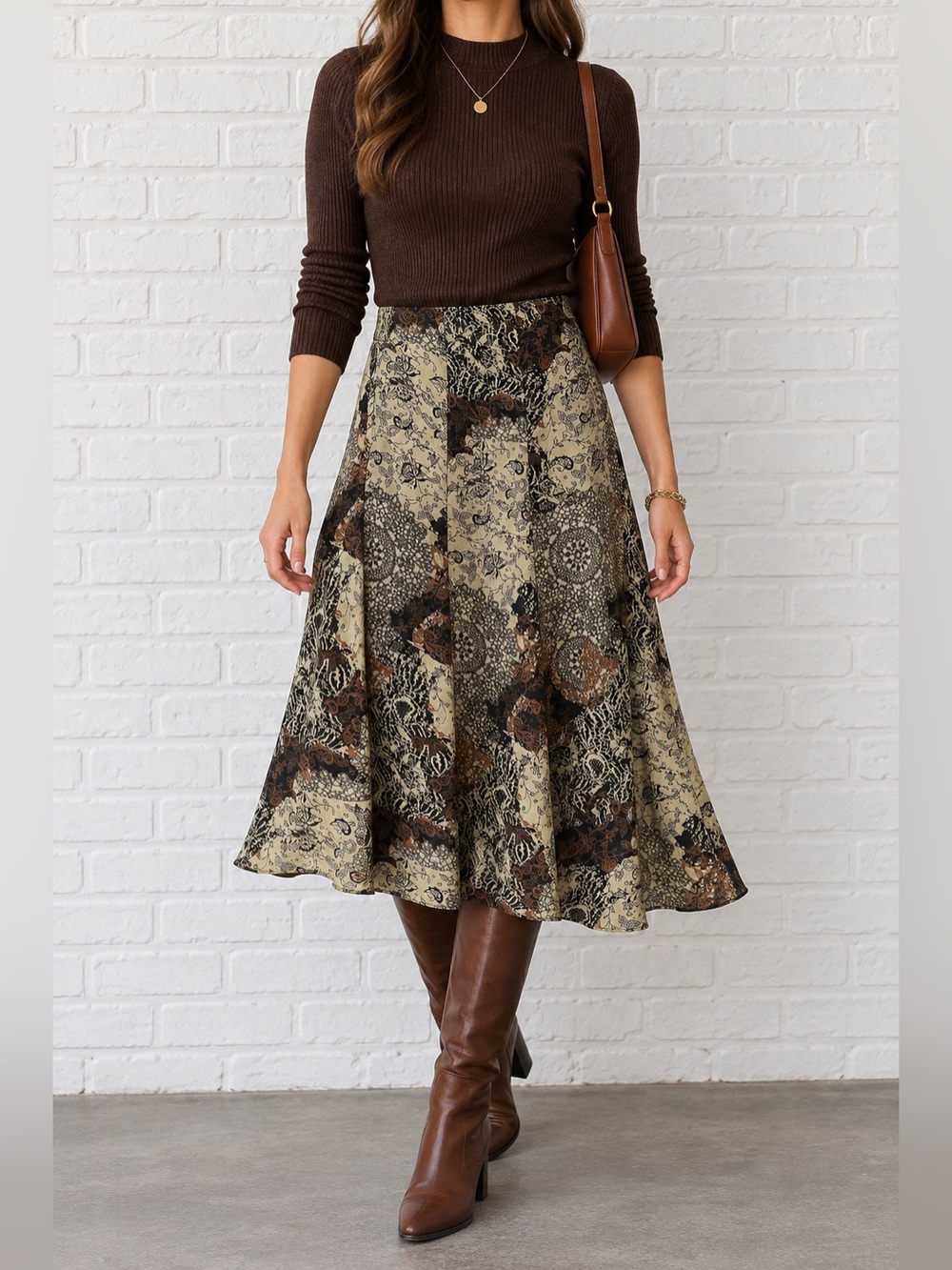 Vintage Y2K Emma James Petite Reversible Patchwork Paisley Midi Skirt 10P